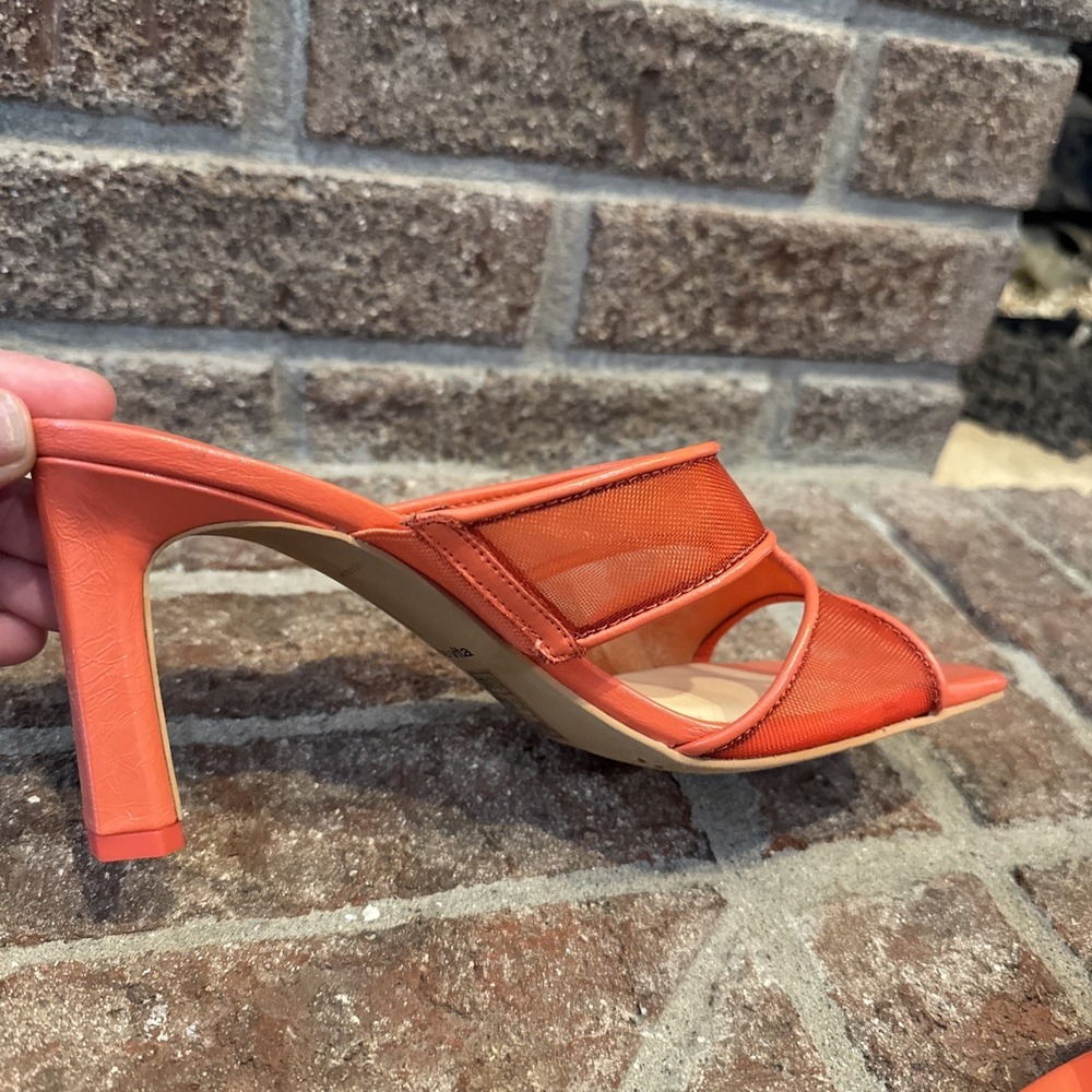 Dolce Vita Womens Sandals Orange Mesh Open-Toe Slide Square Toe Size‎ 6.5 #225 - Picture 7 of 16